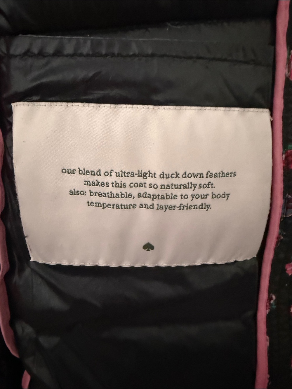 Kate Spade Packable Down Mini Roses Jacket Size M - Picture 10 of 10